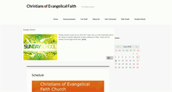 Desktop Screenshot of evangelicalfaith.org