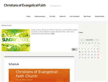 Tablet Screenshot of evangelicalfaith.org